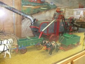 Display of Threshing at Camrose Museum