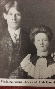 Dick & Hulda (Wickland) Humbke marriage on 24APR1907 at Swedish Lutheran Church in Wetaskiwin, AB